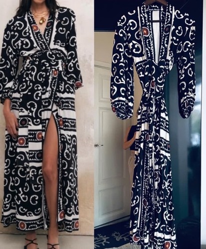 Abito kimono kaftano stampa - kaftano,