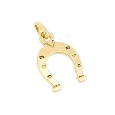 Ciondolo Ferro Di Cavallo Oro Giallo 18kt - Oro Rigenerato