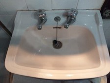 Lavabo In Ceramica Vintage Bianco