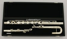 Pearl Flutes flauto traverso basso PFB305E Argentato fori chiusi