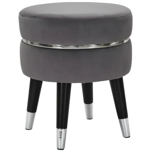 Sgabello basso velluto - in,