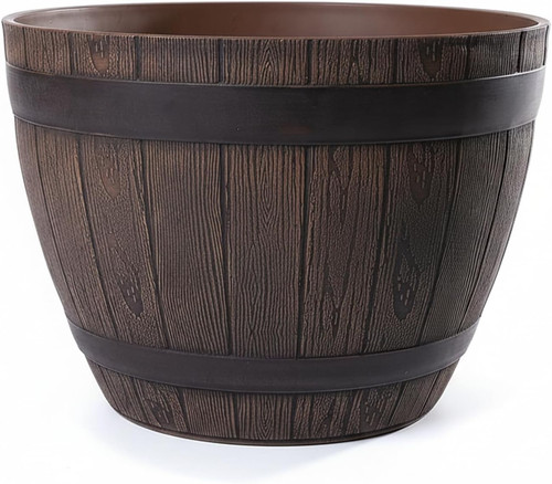 Vaso plastica effetto legno - plastica,