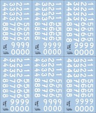 Decalcomanie numeri Targa