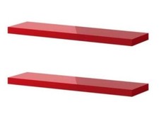 Mensole bianco rosso laccate - bianco, o
