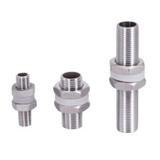 Serbatoio acqua blocco filetto paratia inox 1/4" 3/8" 1/2" -2" BSP lunghezza 30-150 mm