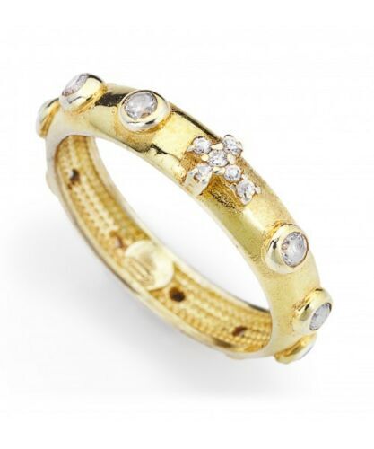 Anello fedina rosario amen - fedina,