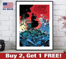 Poster Lupo e Cubo Solitario