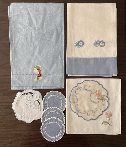 Set vintage asciugamani e - set,