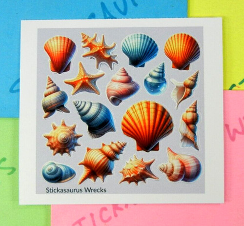 Colorful seashells starfish - colorful,