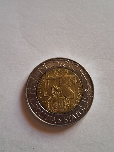Moneta rara 500 lire polizia - rara,