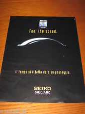*AO43=SEIKO GIUGIARO=PUBBLICITA'=ADVERTISING=WERBUNG=COUPURE=