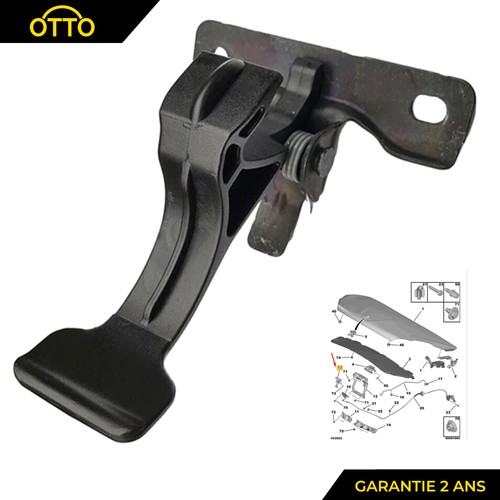 Serratura gancio cofano motore - gancio,