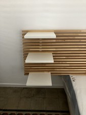 testiera letto matrimoniale legno Ikea Con 3 Comodini  Per Lato 240 X 60