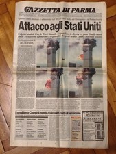 Gazzetta di Parma 11 settembre 2001 Due Torri giornale del 12 settembre