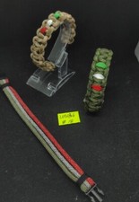 3 Bracciali In Paracord 18 Cm  Military Italia  Mix  Camo  L05034 Outdoor 