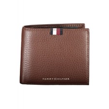 Tommy Hilfiger Portafoglio Uomo Marrone in Pelle Th Prem Lea Cc Flat & Coin A...