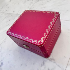 Cartier Scatola Orologio Pelle Rossa con Cuscino Autentica Custodia per Conservazione o Esposizione