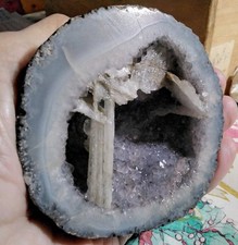Geode coconut con quarzo e calcite provenienza Las Choyas Mexico