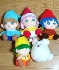 5 Peluche MEMOLE DOLCE MEMOLE TONGARI BOSHI NO MEMORU Pupazzo Poupee Plush set