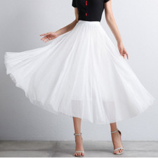 Donna Rete Gonna Midi a-Line a