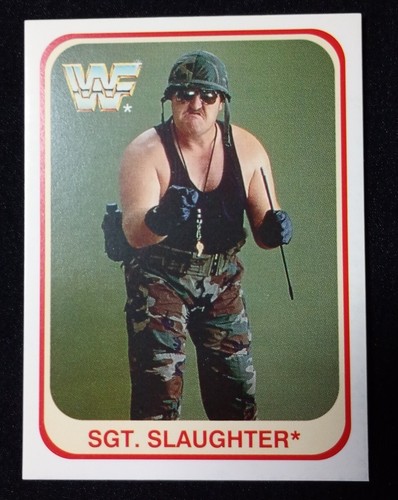 Card sgt slaughter - sgt.,
