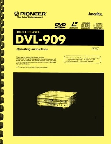 Pioneer dvl 909 laser disc - dvl-909,