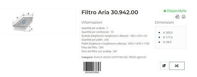 Filtro aria alfa romeo - romeo, 145
