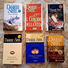 Lotto set 6 libri di Danielle Steel romanzi d'amore romantici