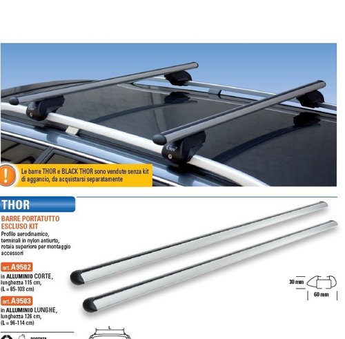 A9503 9600 barre portatutto - a9503+9600,