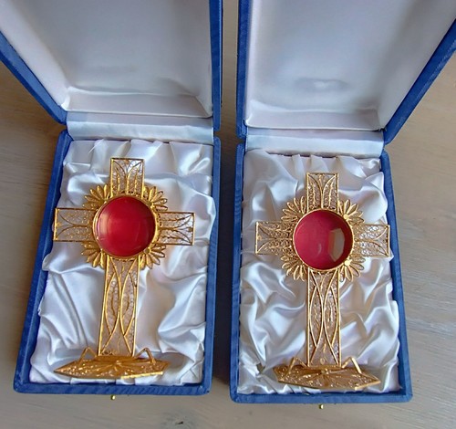 Coppia reliquiari argento 800 - reliquiari,