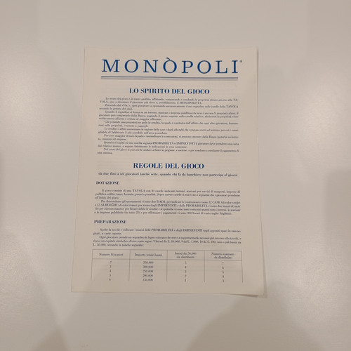 Monopoli ricambi edizione euro