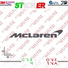 ADESIVO STICKER LOGO MCLAREN MISURE PERSONALIZZATE