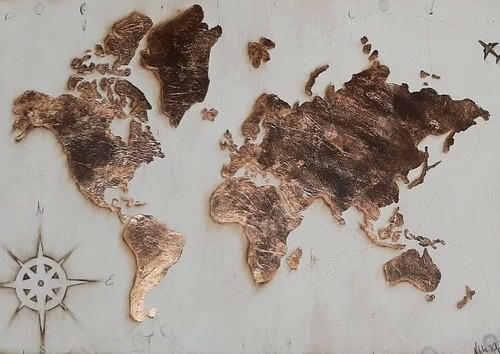 Cartina geografica mondo - mondo, su