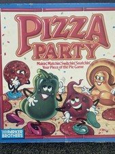 Raro gioco da tavolo vintage PIZZA PARTY 1987 Parker Brothers completo di istruzioni