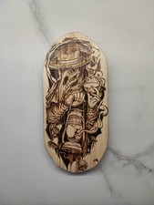 Quadro Pirografia Dottore Peste Nera Magia Esoterismo Regalo Idea Amico Fan