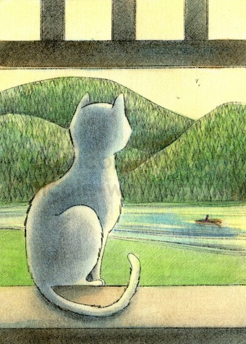Aceo print vista finestra - -,