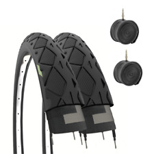 2 COPERTONI 26 X 1.50 (40-559) + CAMERE PNEUMATICI SLICK MOUNTAIN TREKKING BIKE 