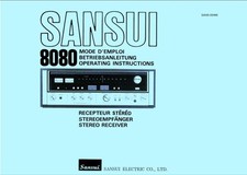 Sansui 8080 Receiver Owner's