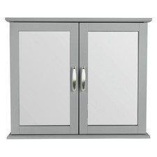 Mobile bagno specchiato grigio