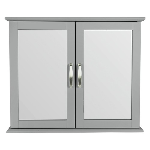Mobile bagno specchiato grigio