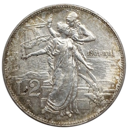 Regno italia 2 lire - d'italia,