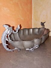 Antico centrotavola in peltro