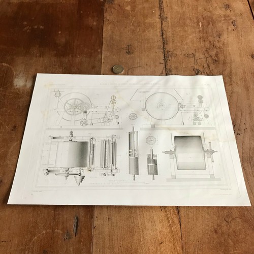 Gravure 19eme n109 machine - gravure,