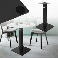 Base per tavolo piedistallo 43 x 72 cm supporto in acciaio nero opaco con 4 fori