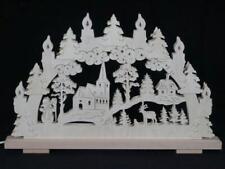 Arcata Con Chiesa, Pupazzo di Neve E Casa B x H=50x30cm Nuovo Finestra