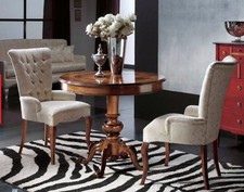 TAVOLO TONDO IN  NOCE ITALIANA