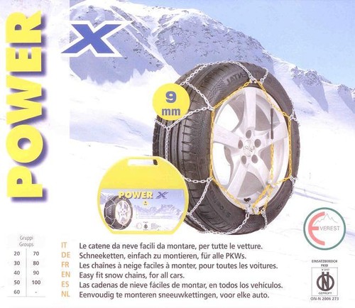 Catene neve power 9mm - x,