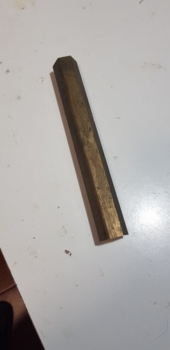 Barra esagonale ottone - 25, mm