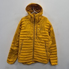 Piumino Rab Microlight Alpine Puffer imbottito giallo con cappuccio giacca taglia XXL