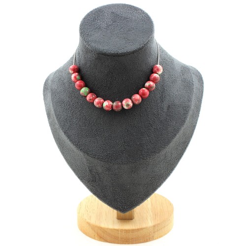 Collana perle diaspro verde - perle,